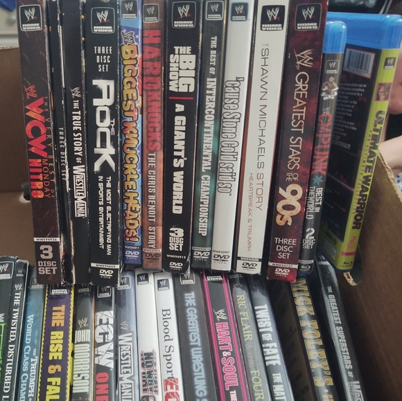 Vintage WWF WCW Wrestling DVDs collection 44 Lot - Picture 6 of 8